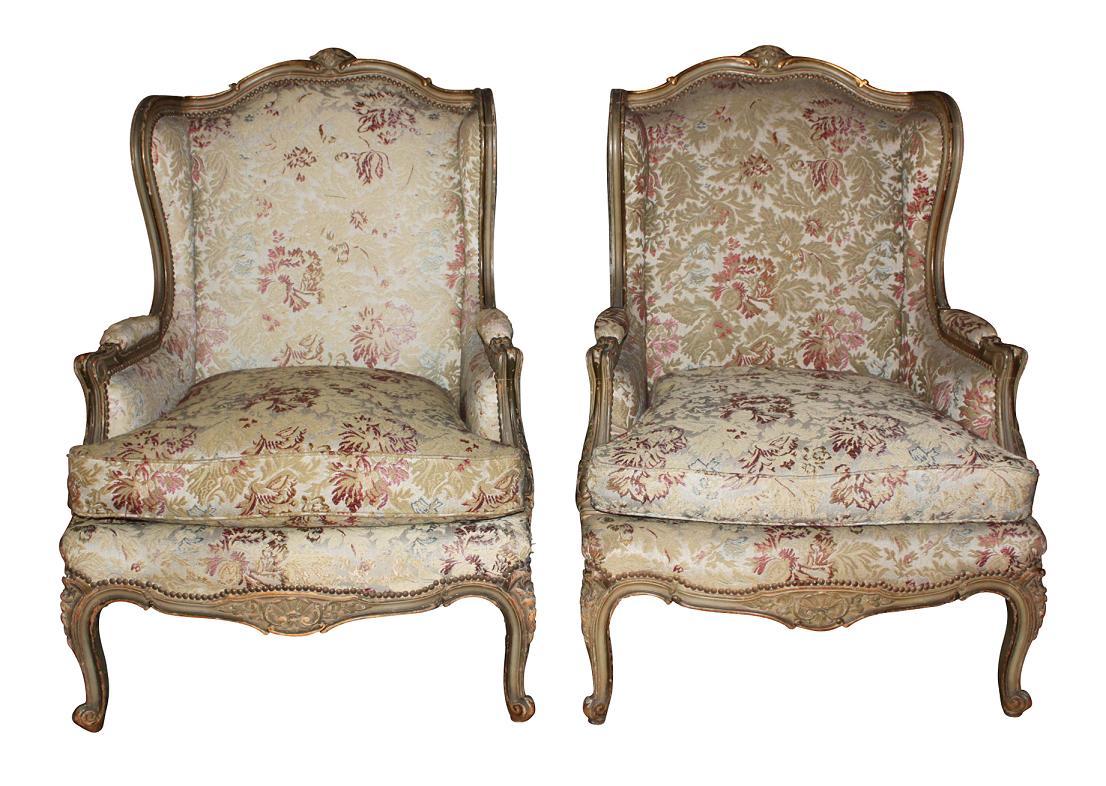 Pair French Bergeres
