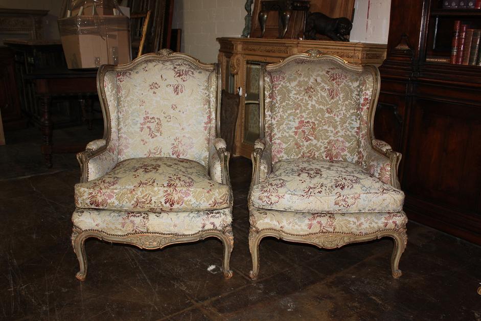 Pair French Bergeres