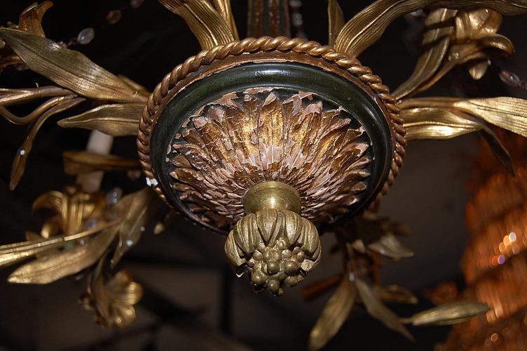 French Beaded Crystal Chandelier