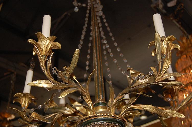 French Beaded Crystal Chandelier