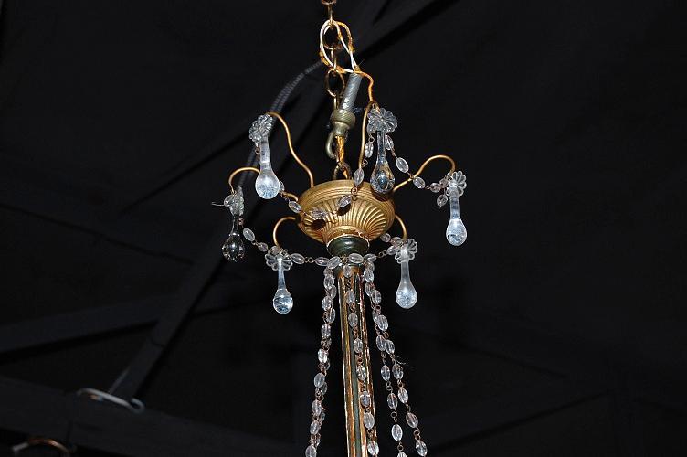 French Beaded Crystal Chandelier