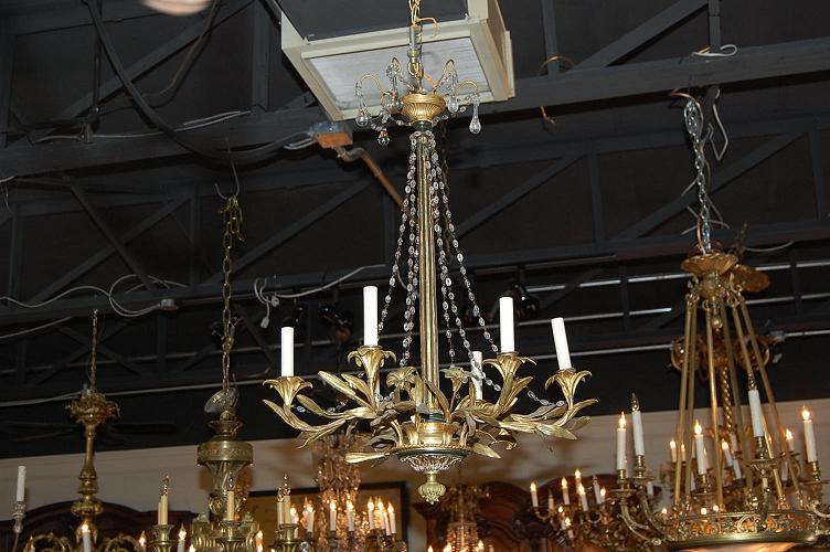 French Beaded Crystal Chandelier