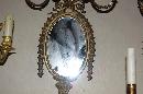 Pair Mirrored Girandole Sconces