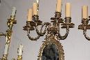 Pair Mirrored Girandole Sconces