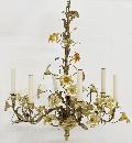 French Gilt Brass Chandelier