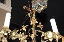 French Gilt Brass Chandelier