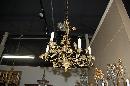 French Gilt Brass Chandelier