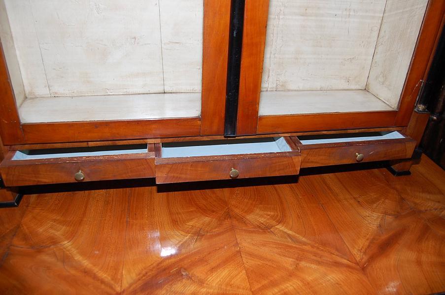 Biedermeier Ebonized Cherry Cabinet
