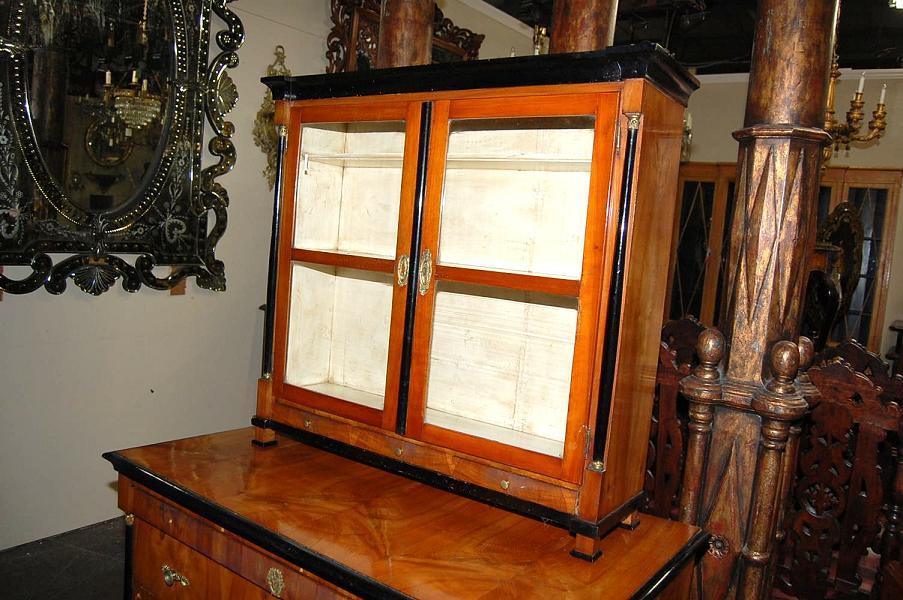 Biedermeier Ebonized Cherry Cabinet