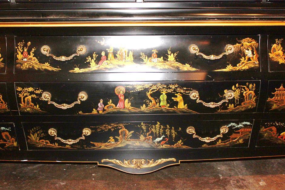 Chinoiserie Breakfront Cabinet
