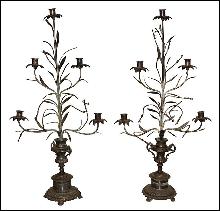 Pair Silver Candelabra