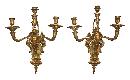 Fine Pair Bronze Sconces