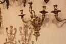 Fine Pair Bronze Sconces