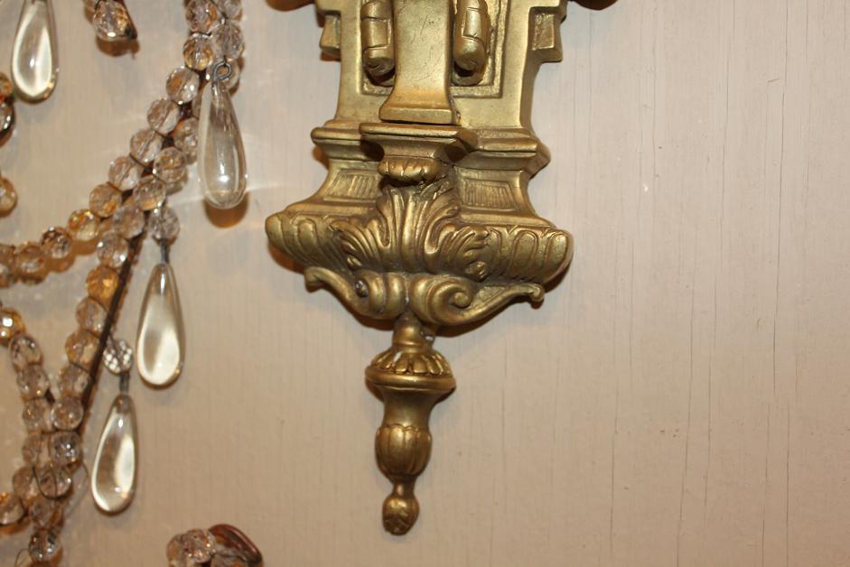 Fine Pair Bronze Sconces