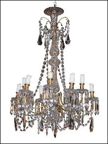 Continental Crystal Chandelier
