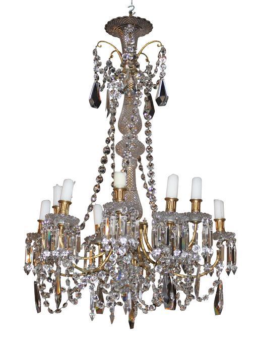 Continental Crystal Chandelier