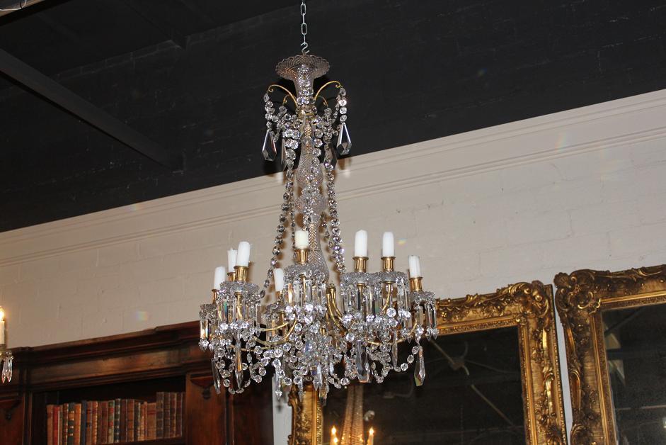 Continental Crystal Chandelier