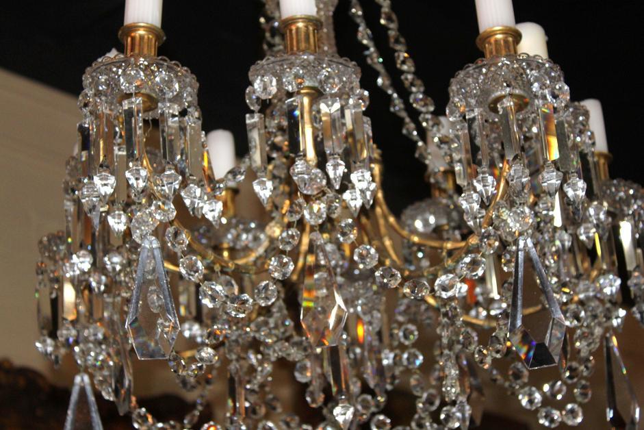 Continental Crystal Chandelier