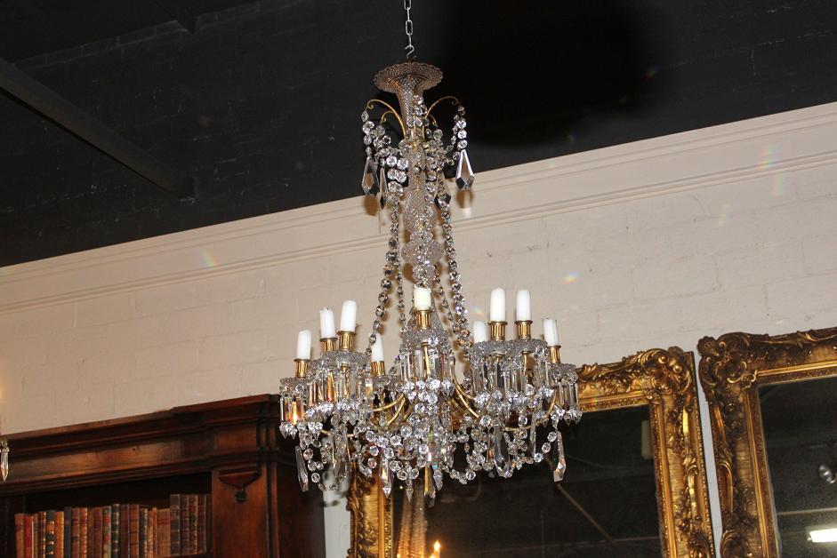Continental Crystal Chandelier