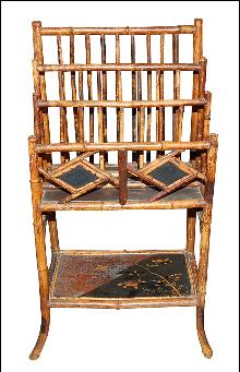 Oriental Bamboo Magazine Rack