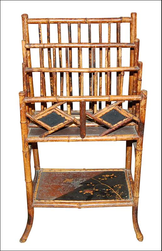 Oriental Bamboo Magazine Rack