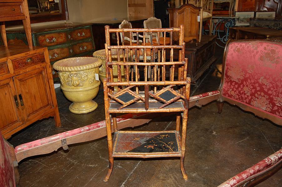Oriental Bamboo Magazine Rack