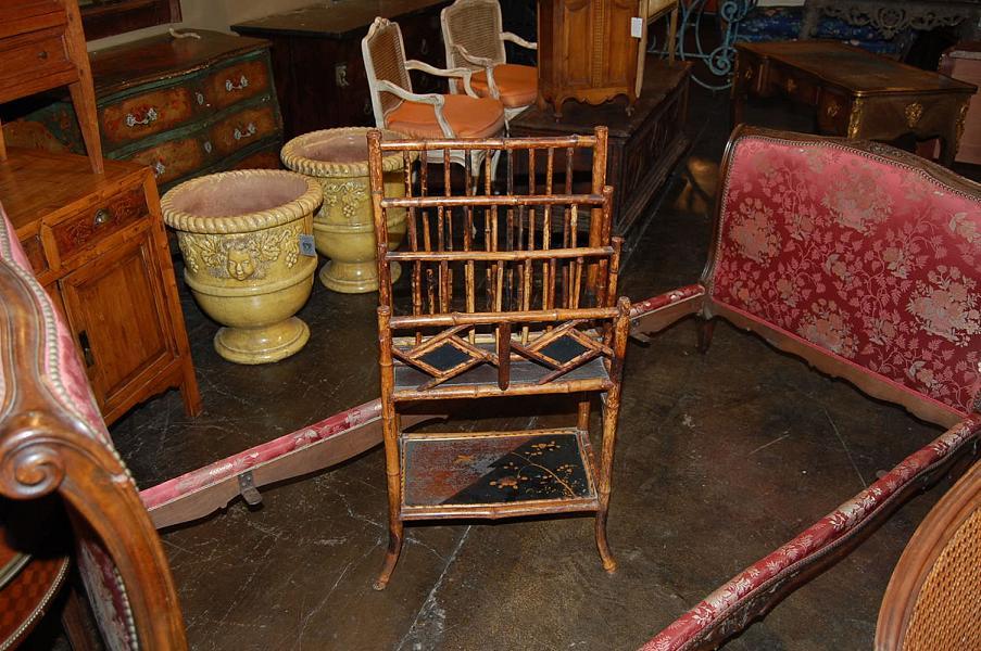 Oriental Bamboo Magazine Rack