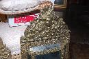 Companion Pair Brass Embossed Mirrors