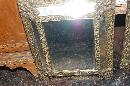 Companion Pair Brass Embossed Mirrors