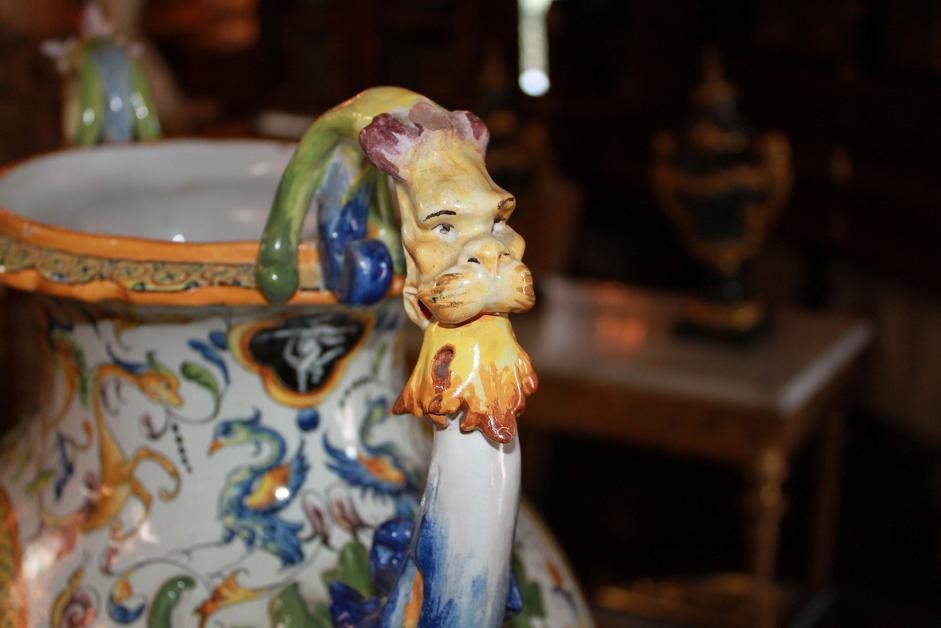 Italian Faience Urn