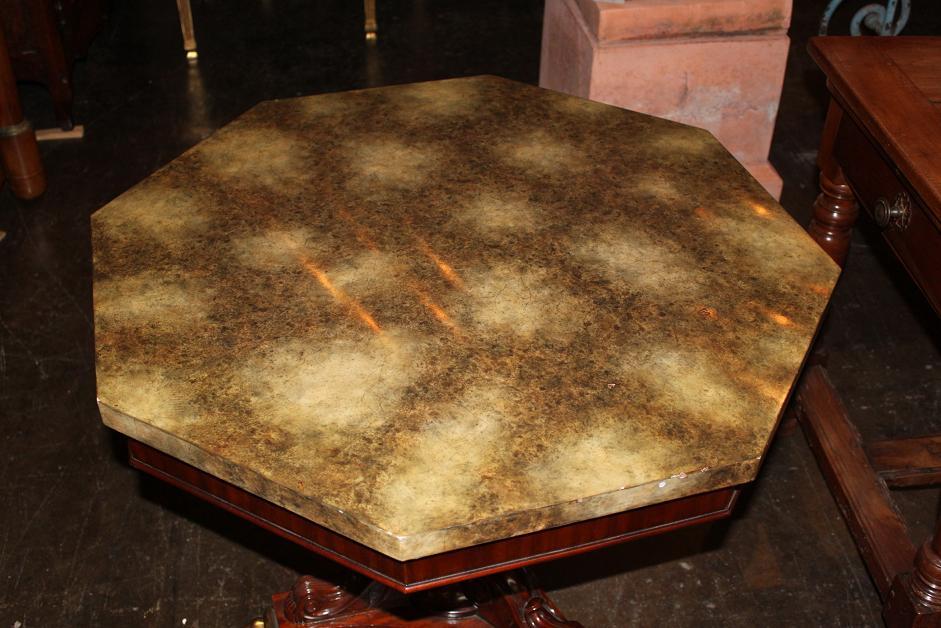 Continental Pedestal Side Table