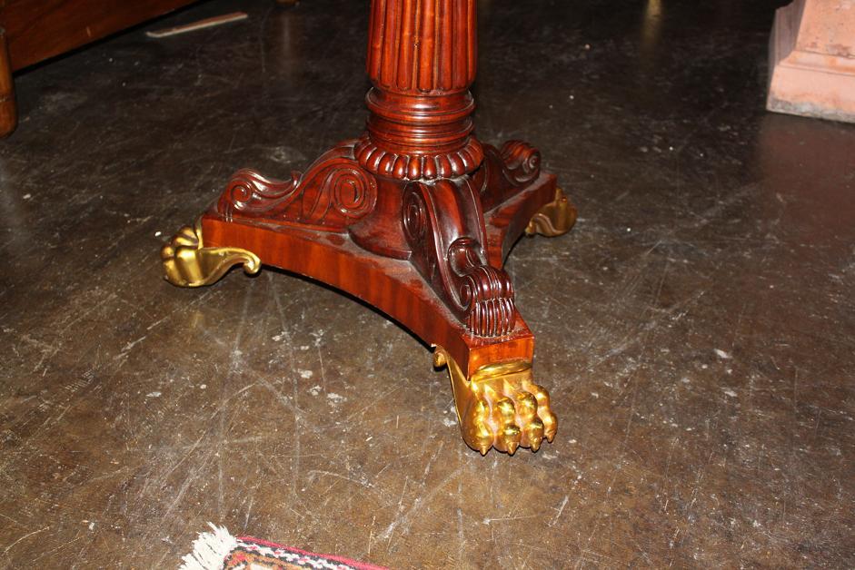 Continental Pedestal Side Table