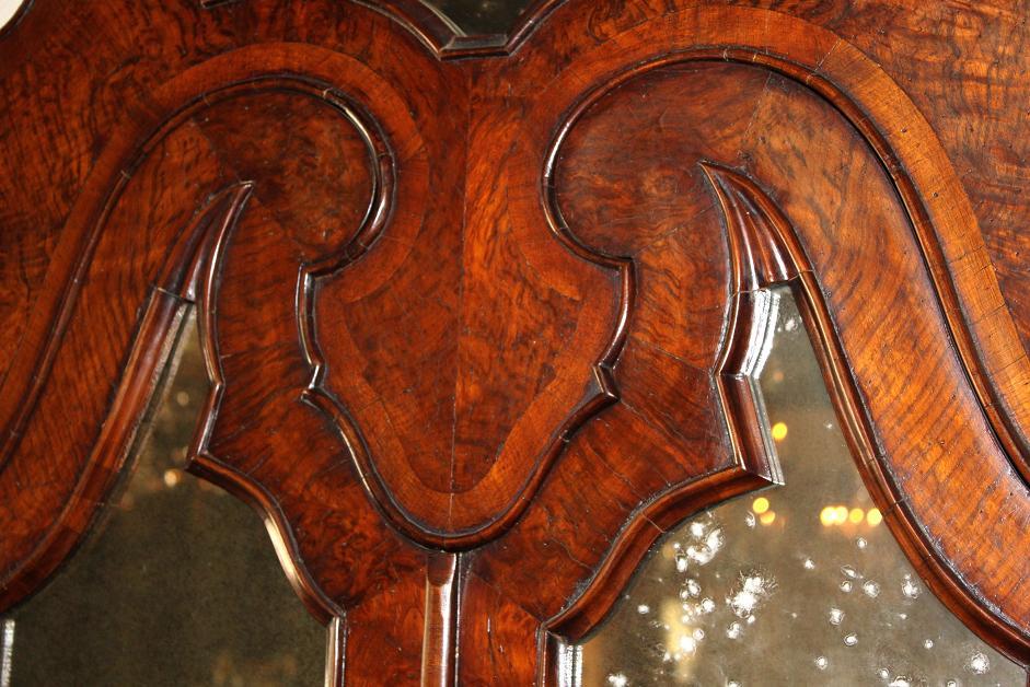 Italian Burl Walnut Secretary