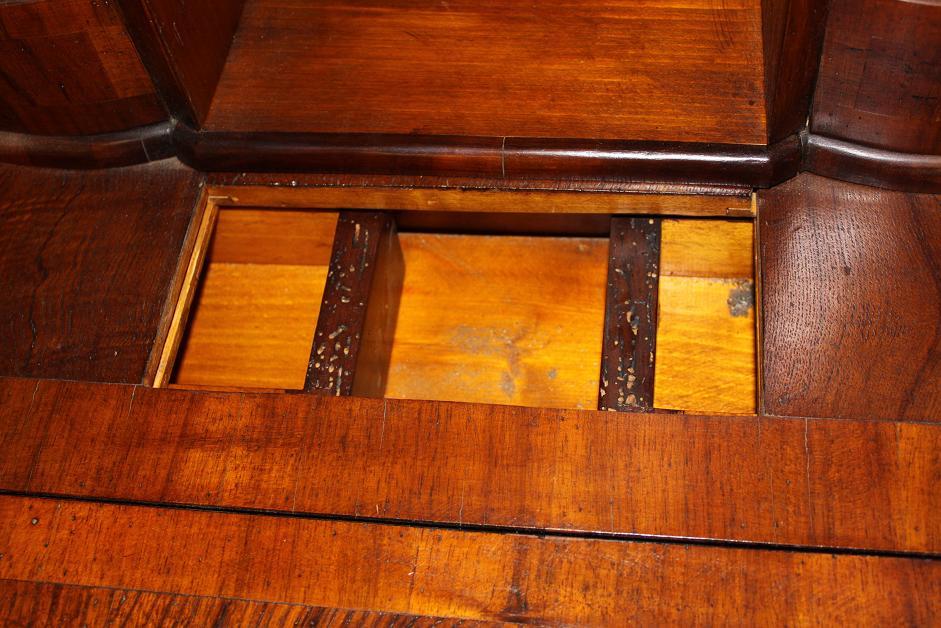 Italian Burl Walnut Secretary