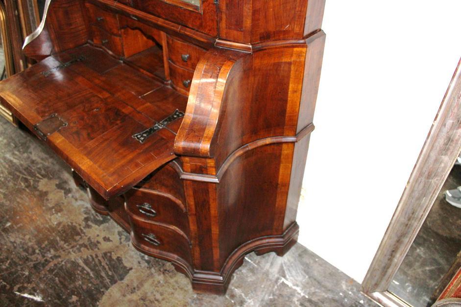 Italian Burl Walnut Secretary