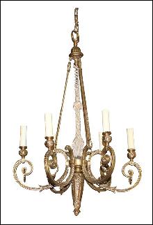 French Bronze Chandelier
