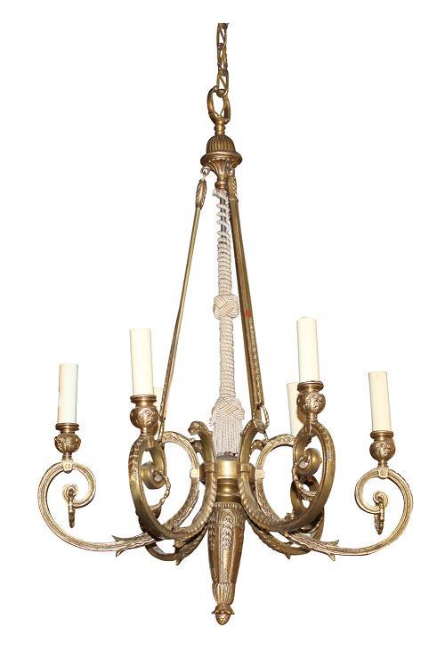 French Bronze Chandelier