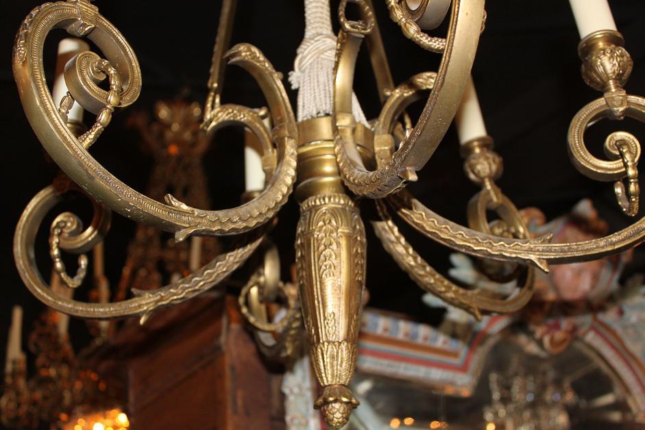 French Bronze Chandelier