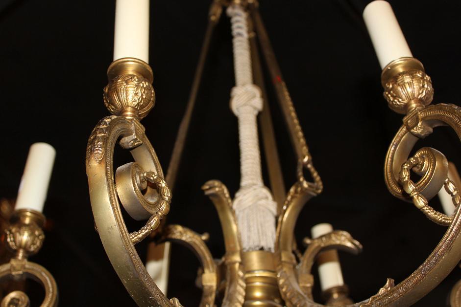 French Bronze Chandelier