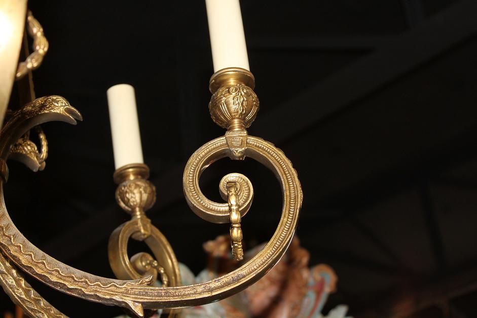 French Bronze Chandelier