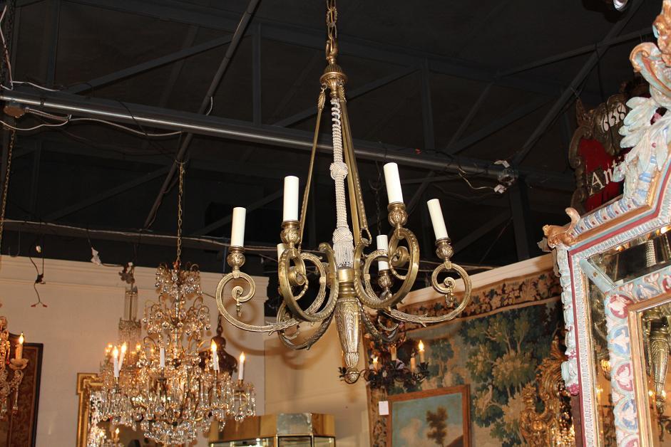 French Bronze Chandelier