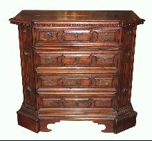 Italian Walnut Bureau Chest