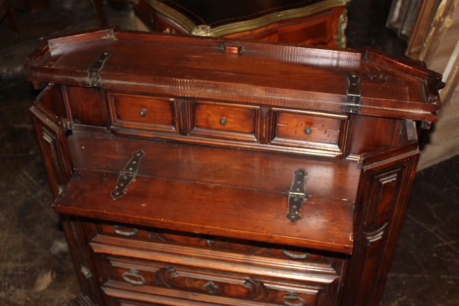 Italian Walnut Bureau Chest