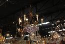 French Bronze & Amethyst Chandelier
