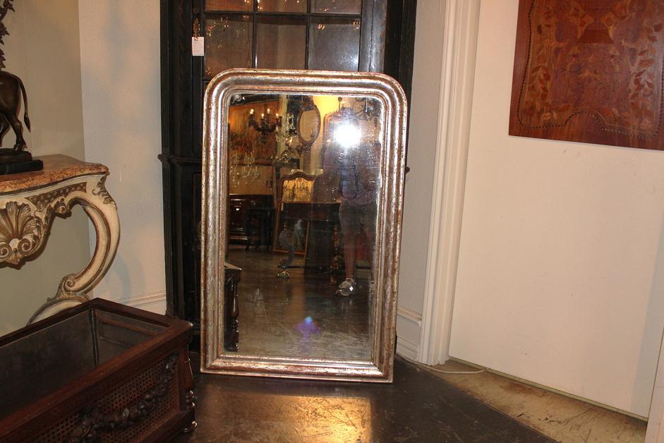 Silver Louis Philippe Mirror