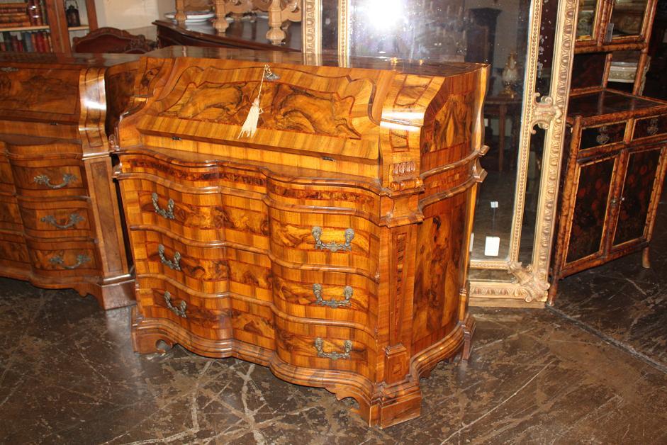 Italian Burl Walnut Bureau