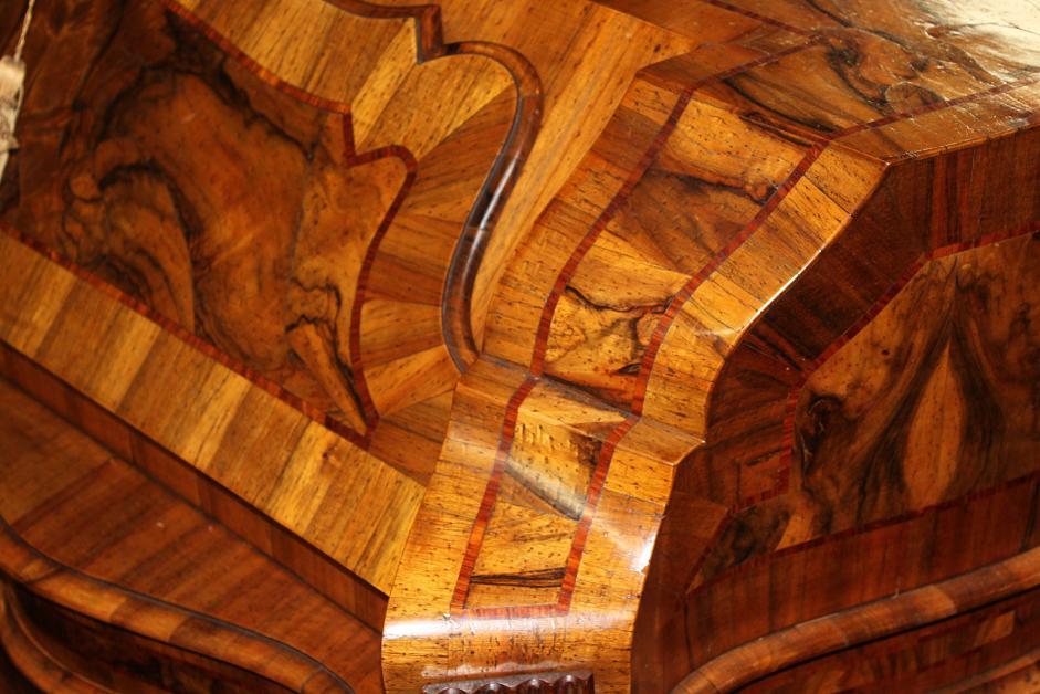 Italian Burl Walnut Bureau