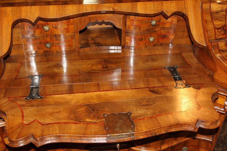 Italian Burl Walnut Bureau