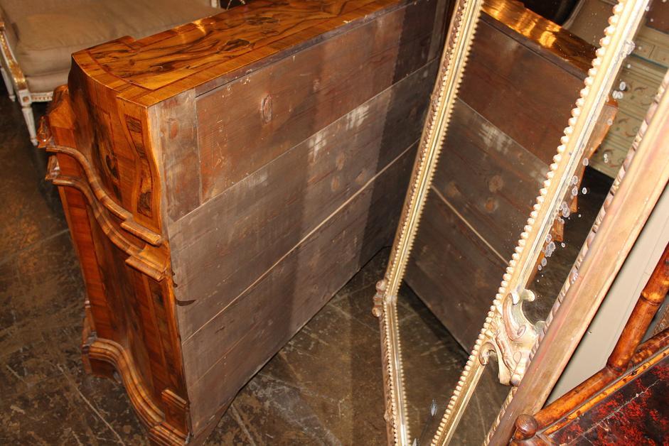 Italian Burl Walnut Bureau