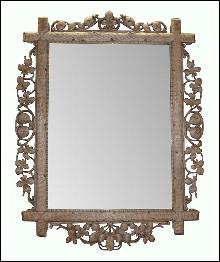 Swiss Carved Mirror